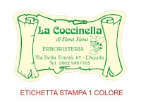 Etichette adesive per erboristerie, cosmetica, cosmesi (mm 55X36)  (cod.3M )